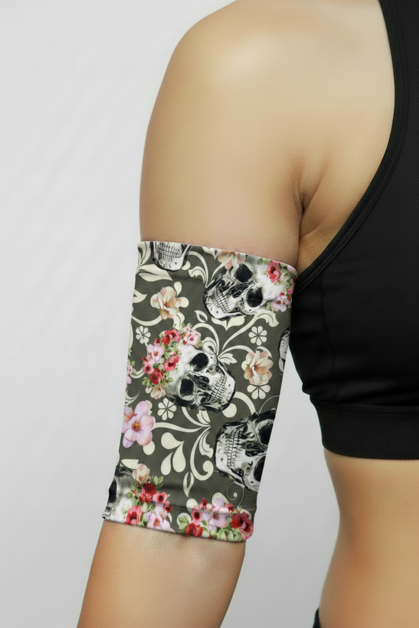 Rose Skulls PICC Cover on Model