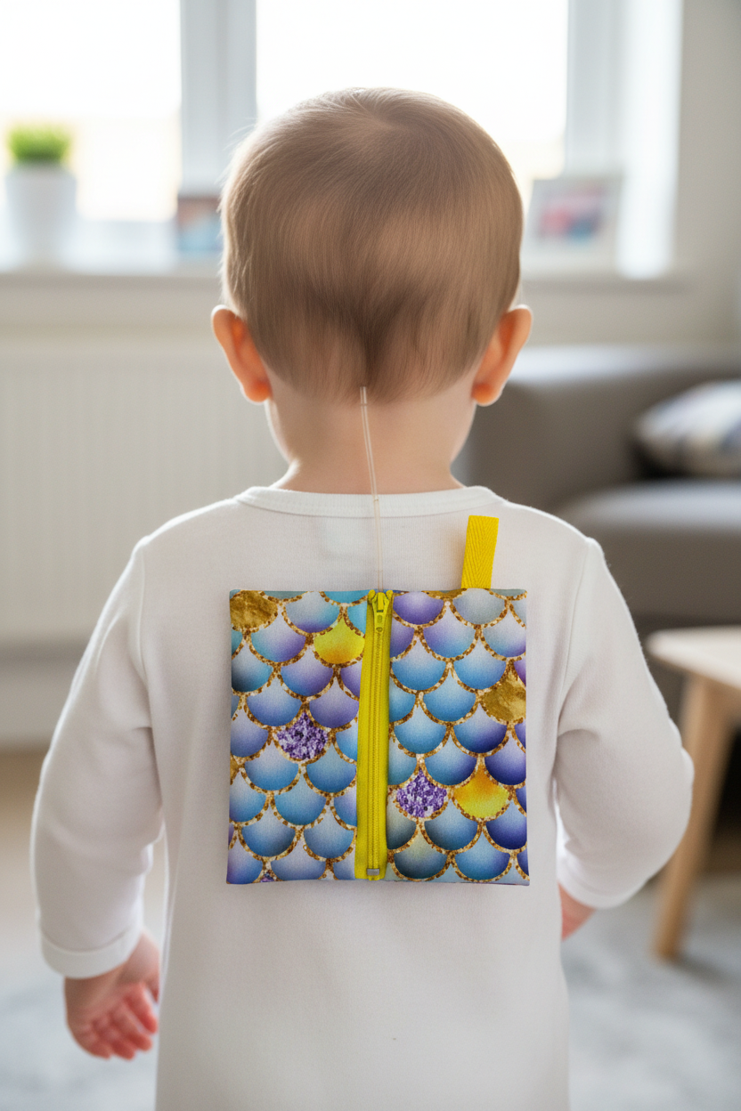 Unicorn scales pouch lifestyle
